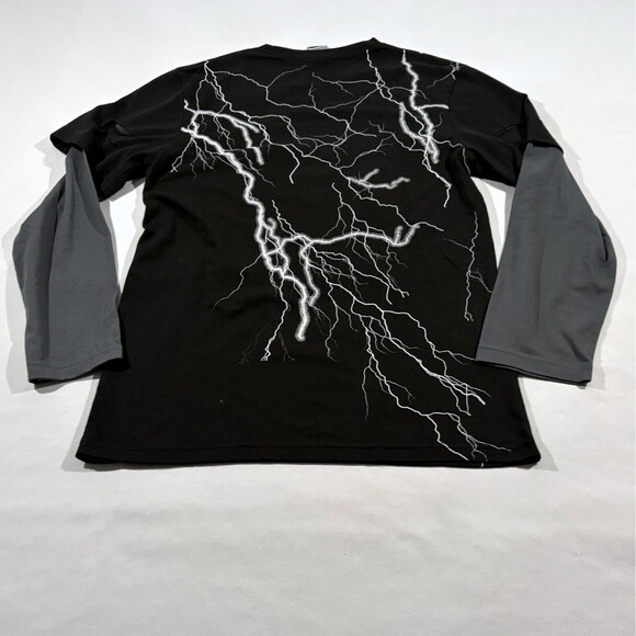 Broken Promises Welcome to Hell Graphic Print Long Sleeve T-Shirt Black Men XS - Picture 8 of 10